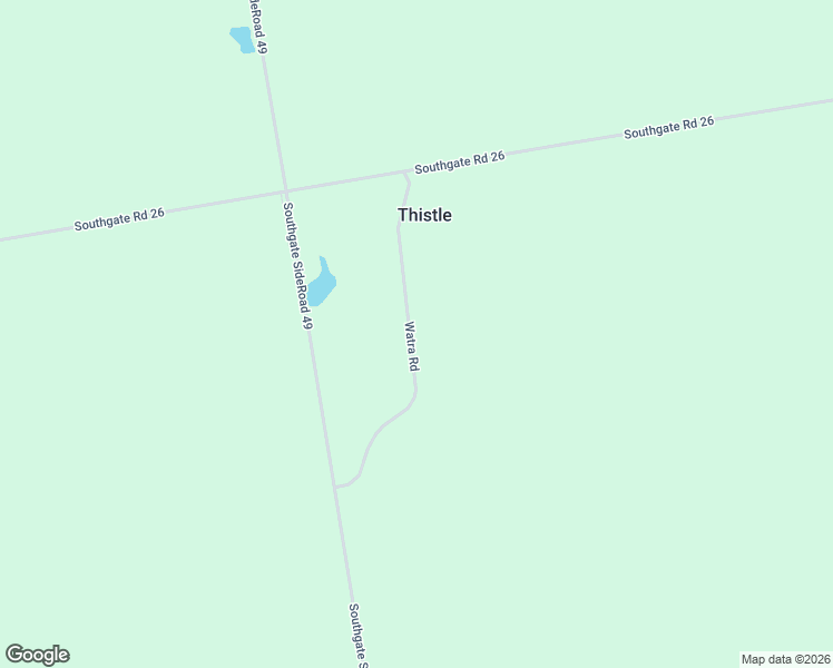 map of restaurants, bars, coffee shops, grocery stores, and more near 159 Watra Road in Thistle