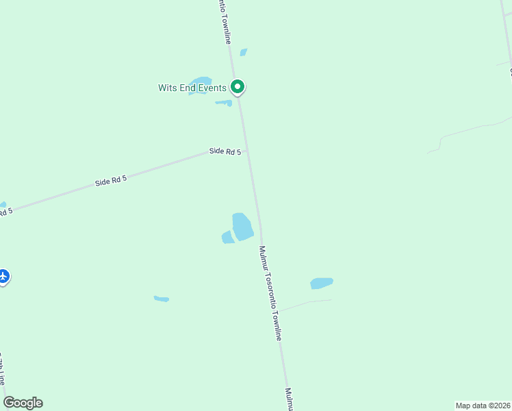 map of restaurants, bars, coffee shops, grocery stores, and more near 996248 Mulmur Tosorontio Townline in Mansfield
