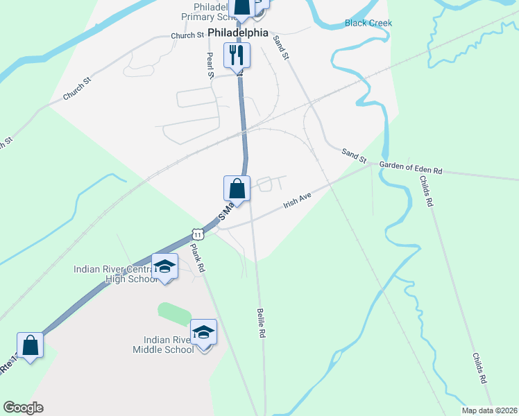 map of restaurants, bars, coffee shops, grocery stores, and more near 1 Main Street in Philadelphia