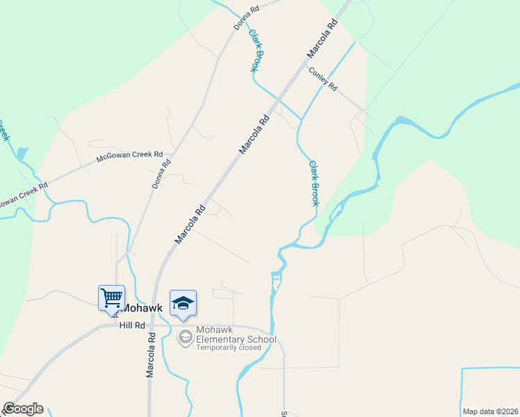 map of restaurants, bars, coffee shops, grocery stores, and more near 91371 Marcola Road in Springfield