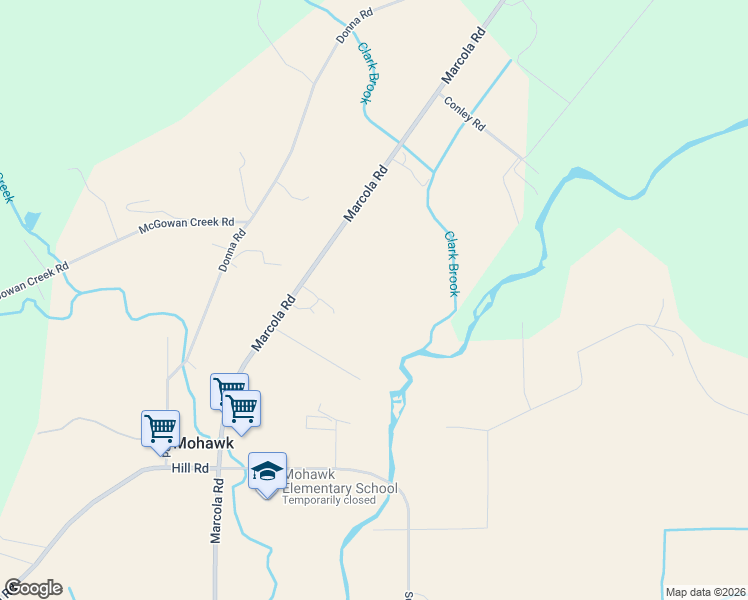 map of restaurants, bars, coffee shops, grocery stores, and more near 91371 Marcola Road in Springfield