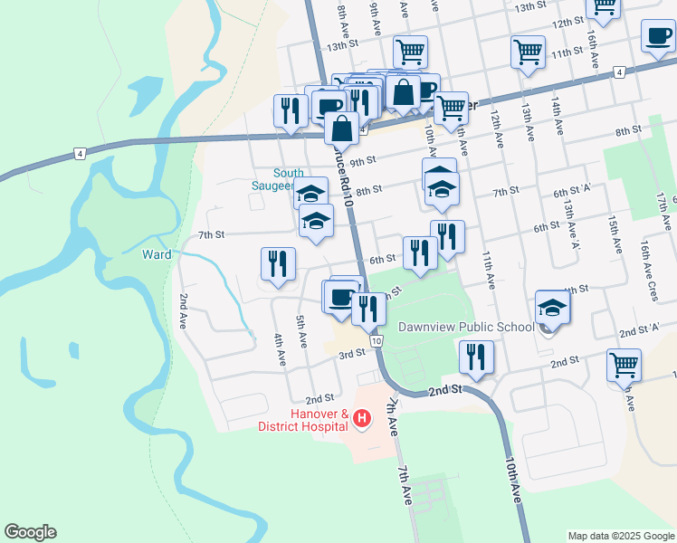 185 6th Street, Hanover ON Walk Score