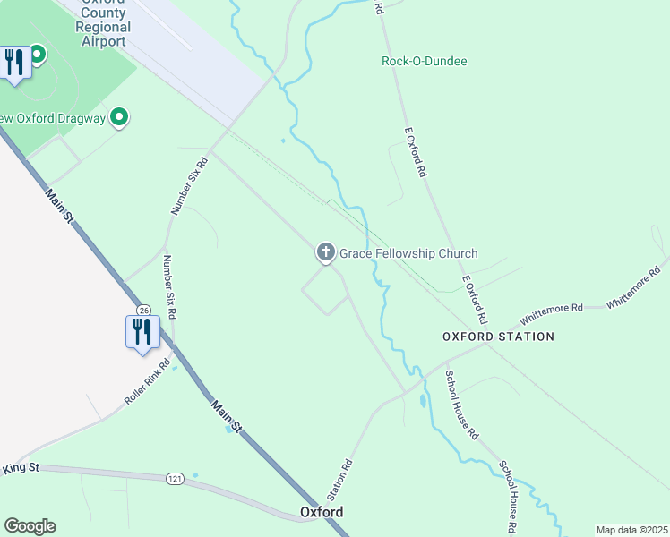 map of restaurants, bars, coffee shops, grocery stores, and more near 53 Aspen Avenue in Oxford
