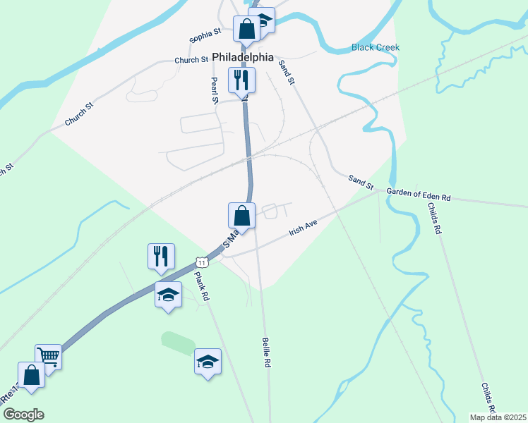 map of restaurants, bars, coffee shops, grocery stores, and more near 699 Philadelphia Courts Drive in Philadelphia