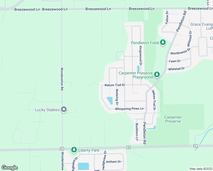 map of restaurants, bars, coffee shops, grocery stores, and more near 1600 Pond View Court in Neenah