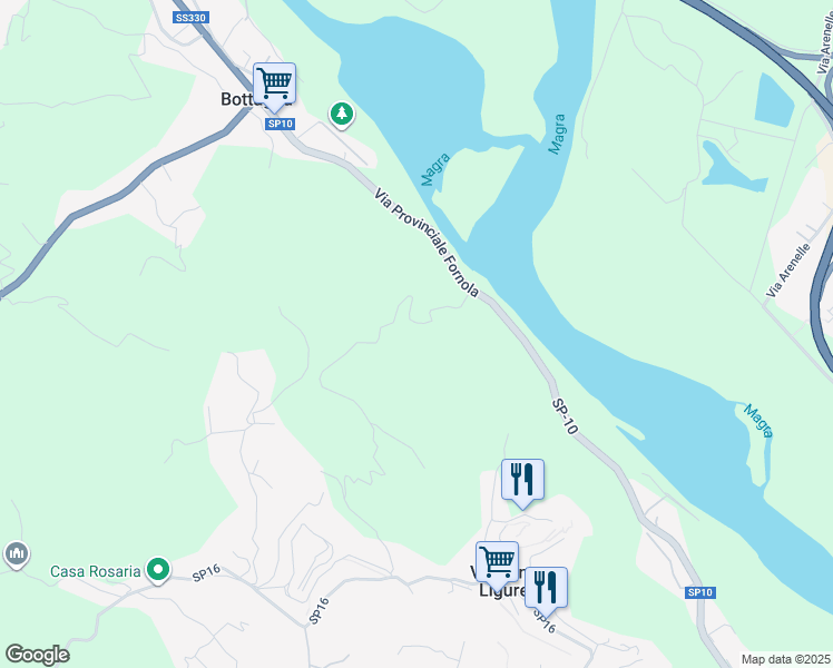 map of restaurants, bars, coffee shops, grocery stores, and more near 5 Via Montebuono in Provincia della Spezia