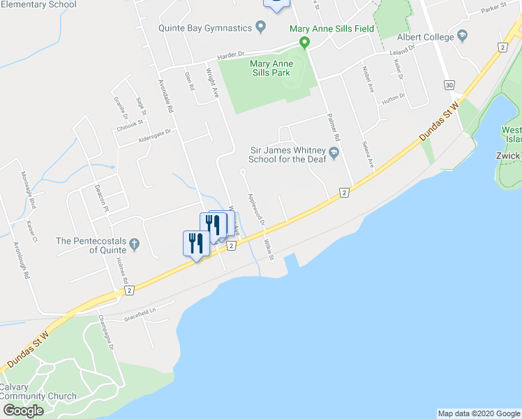 map of restaurants, bars, coffee shops, grocery stores, and more near 11 Applewood Drive in Belleville