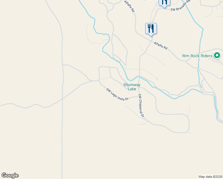 map of restaurants, bars, coffee shops, grocery stores, and more near 16897 Southwest Chaparral Drive in Powell Butte