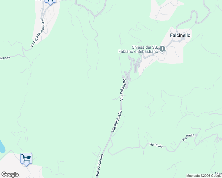 map of restaurants, bars, coffee shops, grocery stores, and more near 250 Via Falcinello in Provincia della Spezia