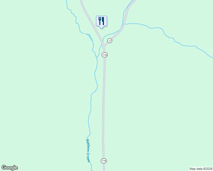 map of restaurants, bars, coffee shops, grocery stores, and more near 1425 North 116 Road in Addison County