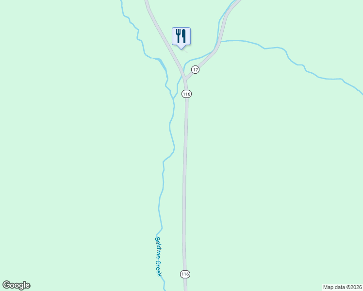 map of restaurants, bars, coffee shops, grocery stores, and more near 1425 North 116 Road in Addison County