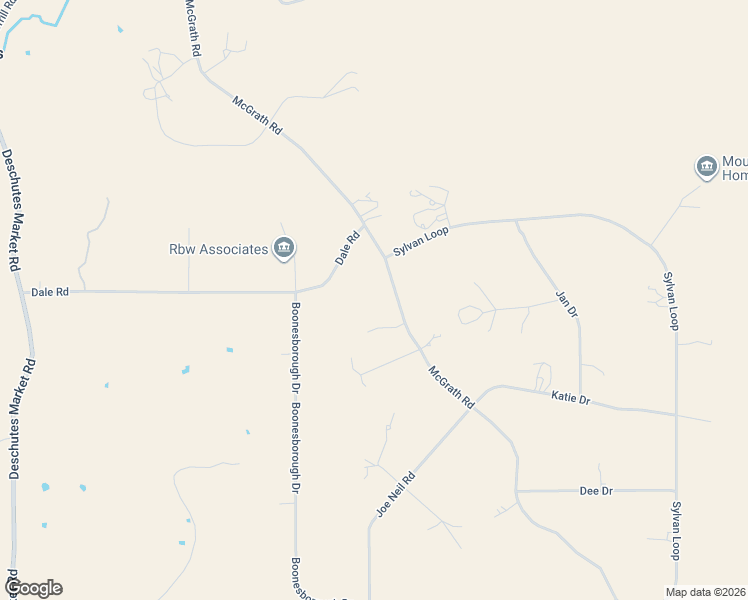 map of restaurants, bars, coffee shops, grocery stores, and more near 64699 McGrath Road in Bend