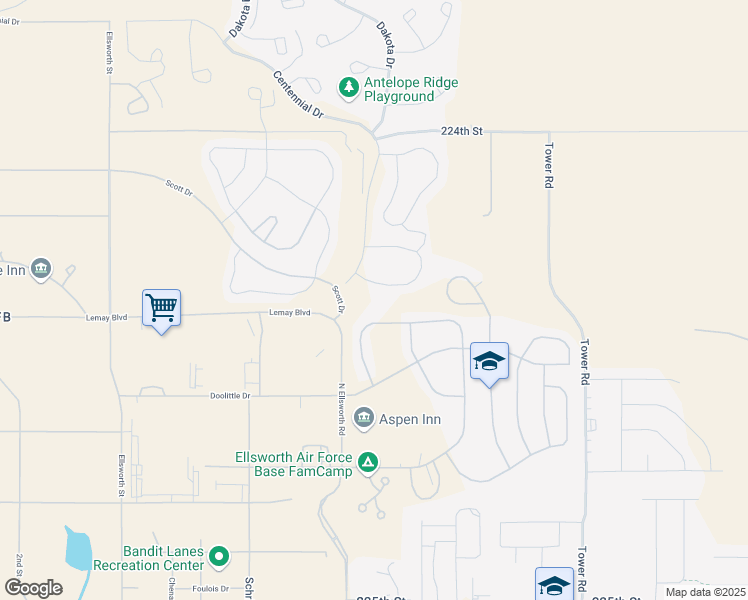map of restaurants, bars, coffee shops, grocery stores, and more near 321 Hunt Drive in Box Elder