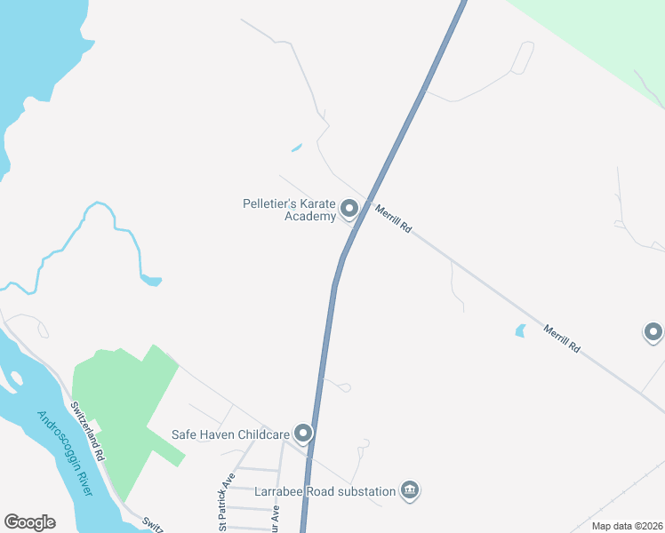 map of restaurants, bars, coffee shops, grocery stores, and more near 1570 Main Street in Lewiston