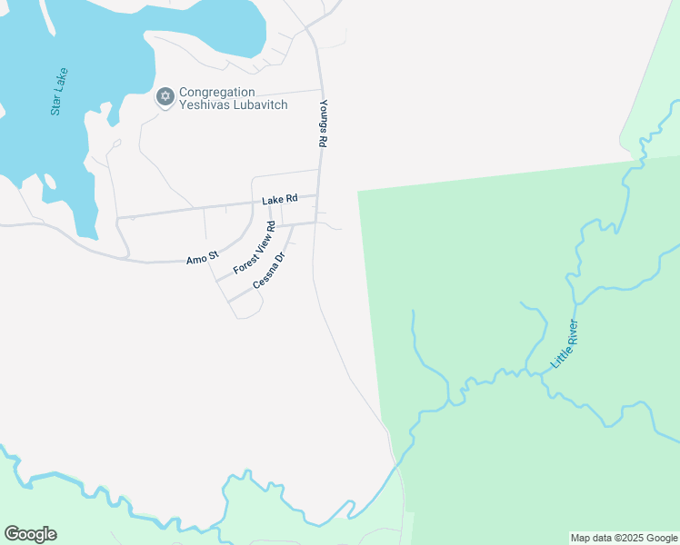 map of restaurants, bars, coffee shops, grocery stores, and more near 193 Youngs Road in Star Lake