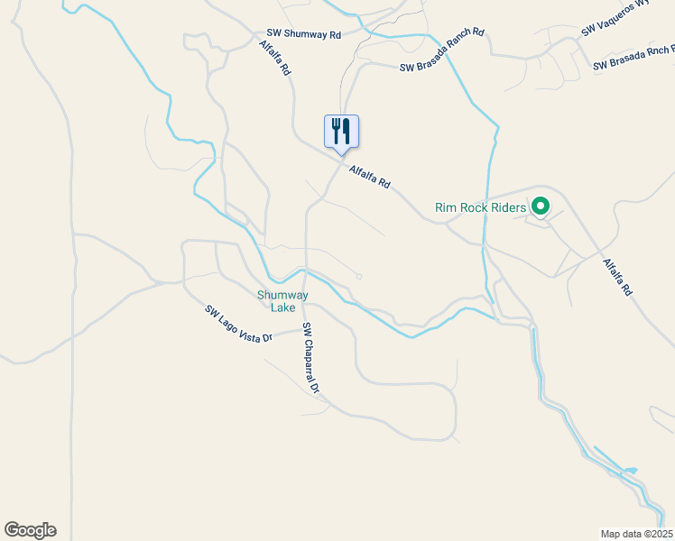 map of restaurants, bars, coffee shops, grocery stores, and more near 16556 Southwest Wildhorse Court in Powell Butte