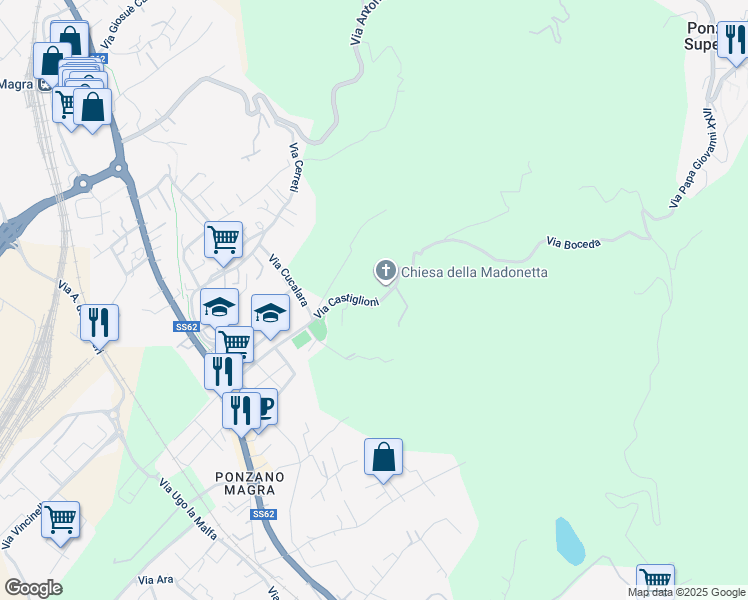 map of restaurants, bars, coffee shops, grocery stores, and more near in Province of La Spezia