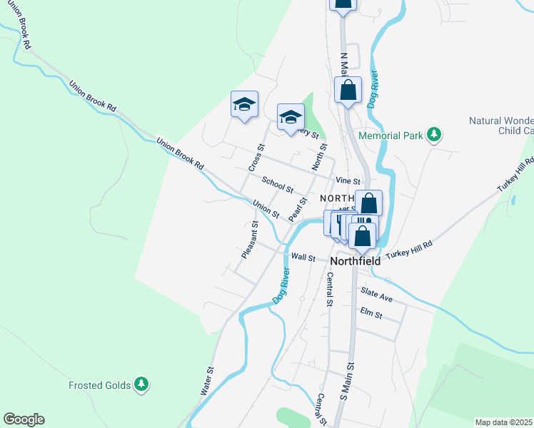 map of restaurants, bars, coffee shops, grocery stores, and more near 29 Traverse Street in Northfield