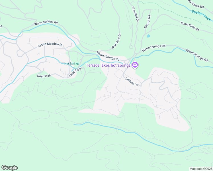 map of restaurants, bars, coffee shops, grocery stores, and more near 44 Sky Ridge Drive in Garden Valley