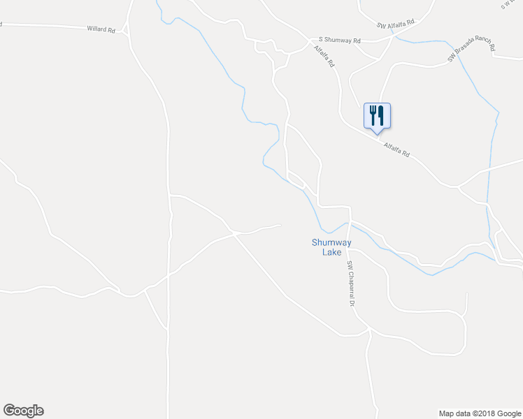 map of restaurants, bars, coffee shops, grocery stores, and more near 17125 Southwest Chaparral Drive in Powell Butte