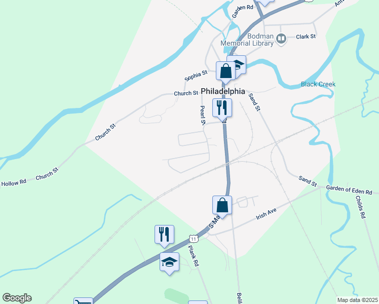 map of restaurants, bars, coffee shops, grocery stores, and more near 324 Quaker Avenue in Philadelphia
