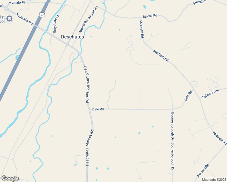 map of restaurants, bars, coffee shops, grocery stores, and more near 21450 Dale Road in Bend