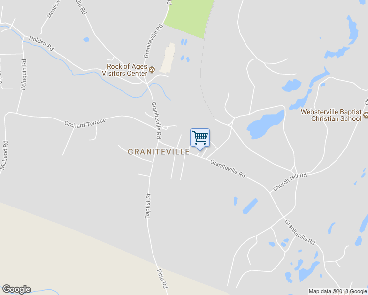 map of restaurants, bars, coffee shops, grocery stores, and more near 640 Graniteville Road in Barre