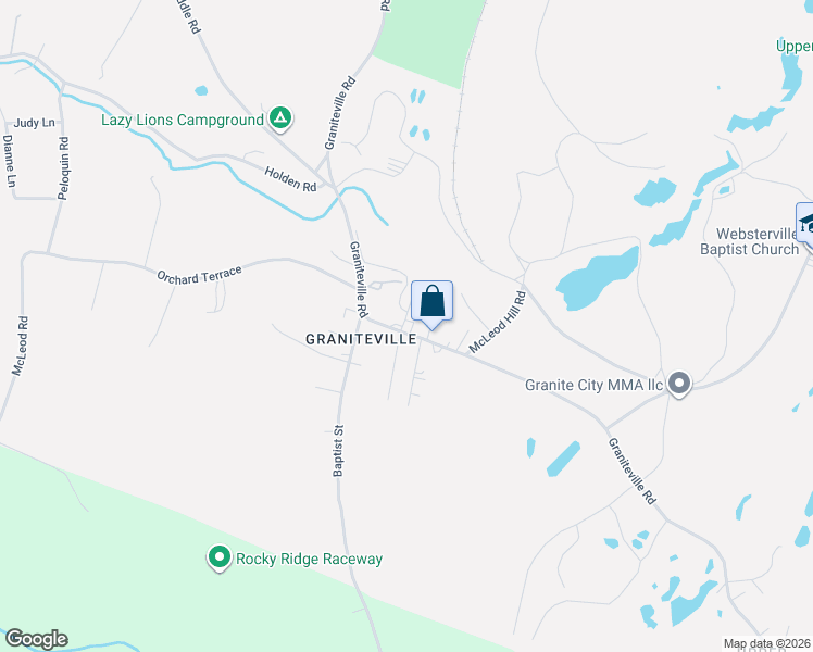map of restaurants, bars, coffee shops, grocery stores, and more near 835 Graniteville Road in Barre