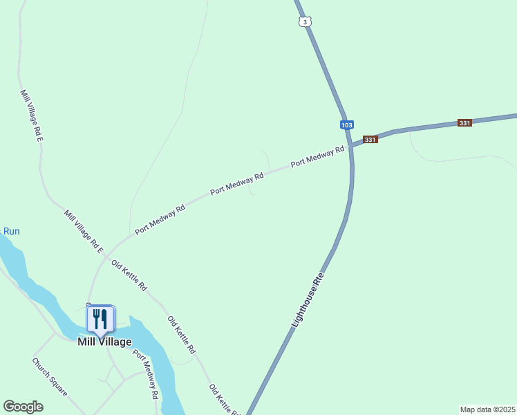 map of restaurants, bars, coffee shops, grocery stores, and more near in Mill Village