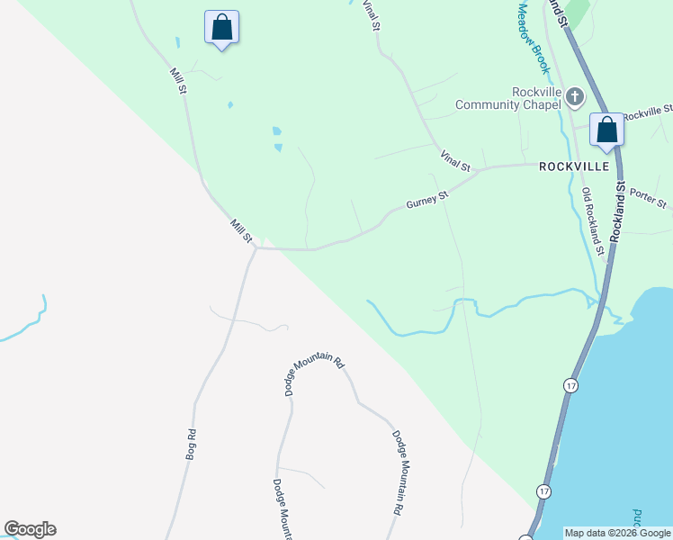 map of restaurants, bars, coffee shops, grocery stores, and more near 130 Gurney Street in Rockport