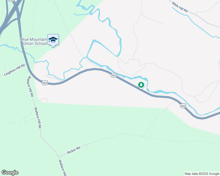 map of restaurants, bars, coffee shops, grocery stores, and more near 1541 U.S. 302 in Newbury