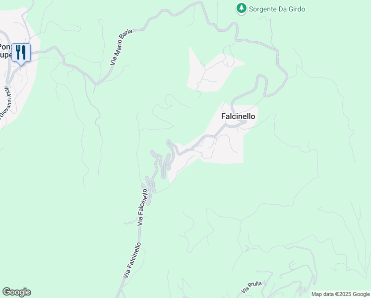 map of restaurants, bars, coffee shops, grocery stores, and more near 4 Via Falcinello in Falcinello