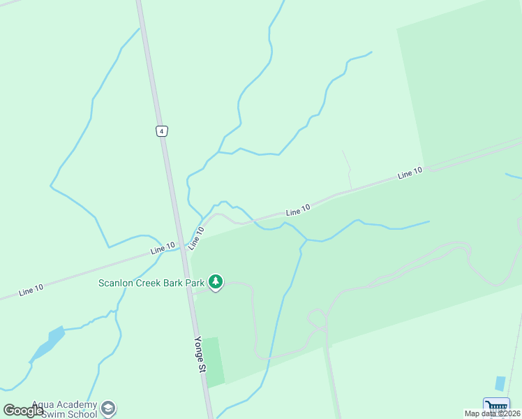 map of restaurants, bars, coffee shops, grocery stores, and more near 2388 Line 10 in Bradford West Gwillimbury