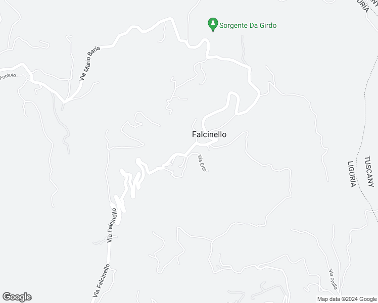map of restaurants, bars, coffee shops, grocery stores, and more near 1 Via Volpara in Falcinello