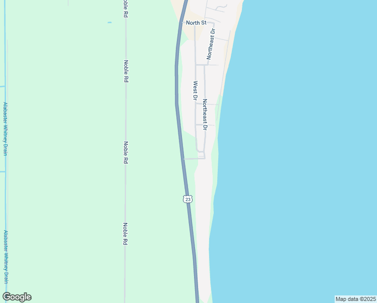 map of restaurants, bars, coffee shops, grocery stores, and more near 2324 North Huron Road in Tawas City