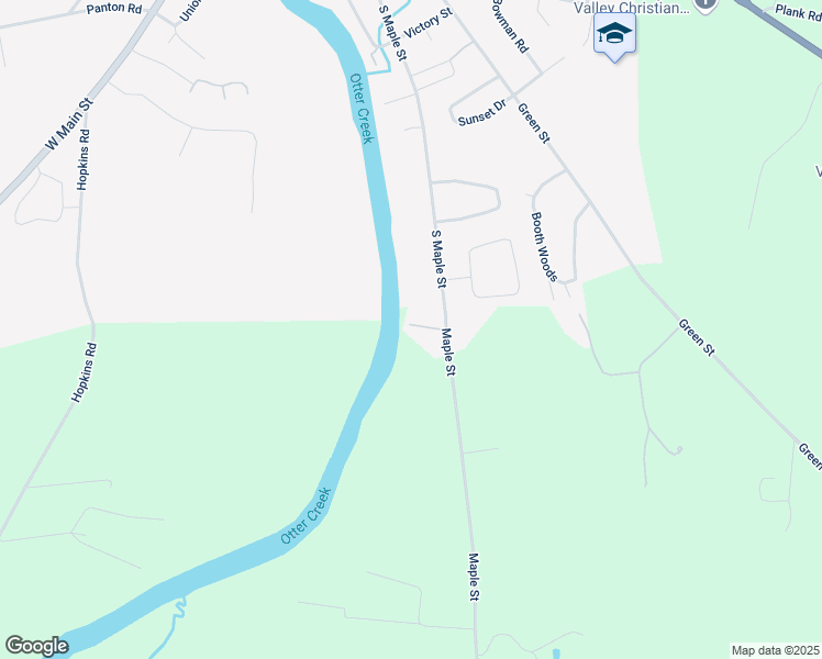 map of restaurants, bars, coffee shops, grocery stores, and more near 57 Gevry Park in Vergennes