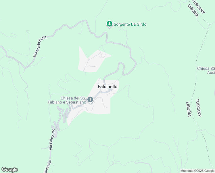 map of restaurants, bars, coffee shops, grocery stores, and more near in Falcinello