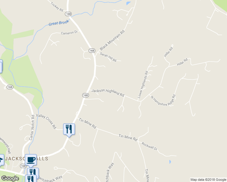 map of restaurants, bars, coffee shops, grocery stores, and more near 75 Jackson Highland Road in Jackson