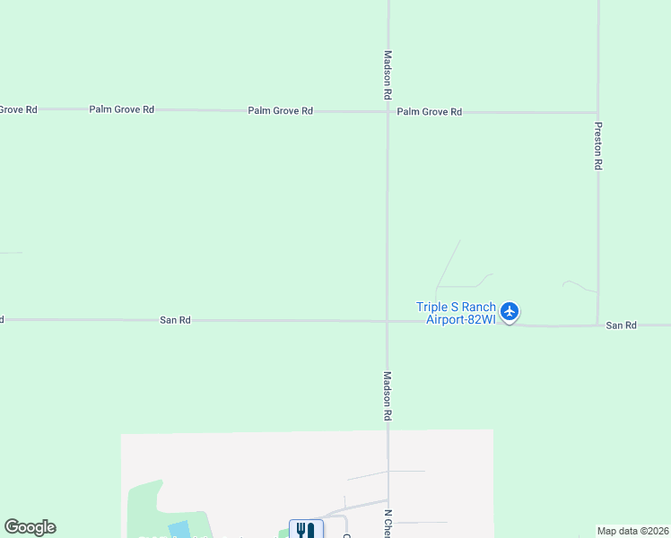 map of restaurants, bars, coffee shops, grocery stores, and more near 11530 San Road in Whitelaw