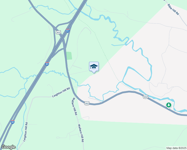 map of restaurants, bars, coffee shops, grocery stores, and more near 2420 U.S. 302 in Newbury