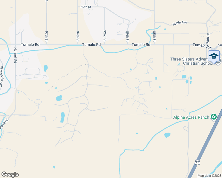 map of restaurants, bars, coffee shops, grocery stores, and more near 20873 Solstice Drive in Bend