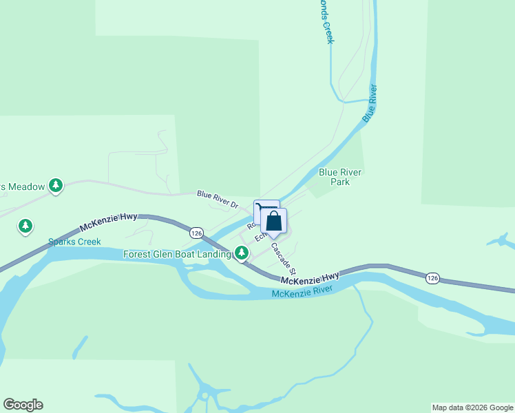 map of restaurants, bars, coffee shops, grocery stores, and more near in Lane County