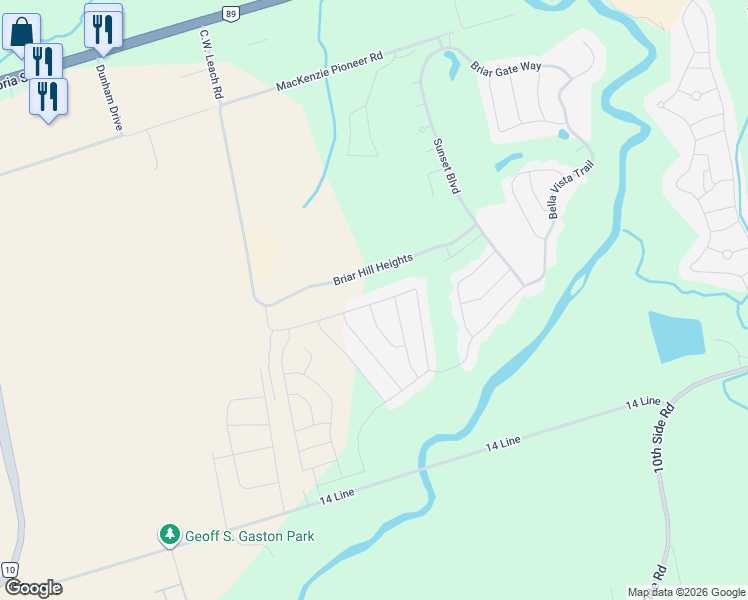 map of restaurants, bars, coffee shops, grocery stores, and more near in New Tecumseth