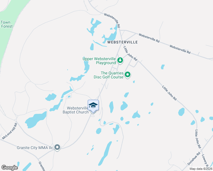 map of restaurants, bars, coffee shops, grocery stores, and more near 80 Church Hill Road in Barre