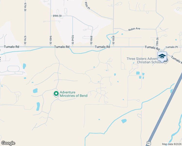 map of restaurants, bars, coffee shops, grocery stores, and more near 64915 Valeview Drive in Bend