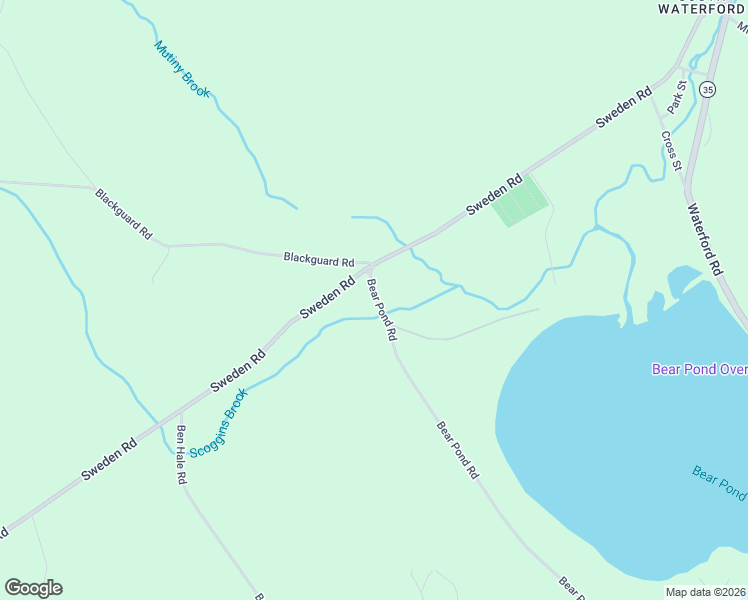 map of restaurants, bars, coffee shops, grocery stores, and more near 9 Bear Pond Road in Waterford