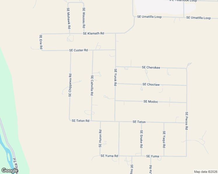 map of restaurants, bars, coffee shops, grocery stores, and more near 16081 Southeast Yurok Road in Prineville