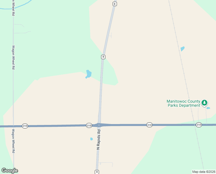 map of restaurants, bars, coffee shops, grocery stores, and more near 5003 County Road R in Manitowoc