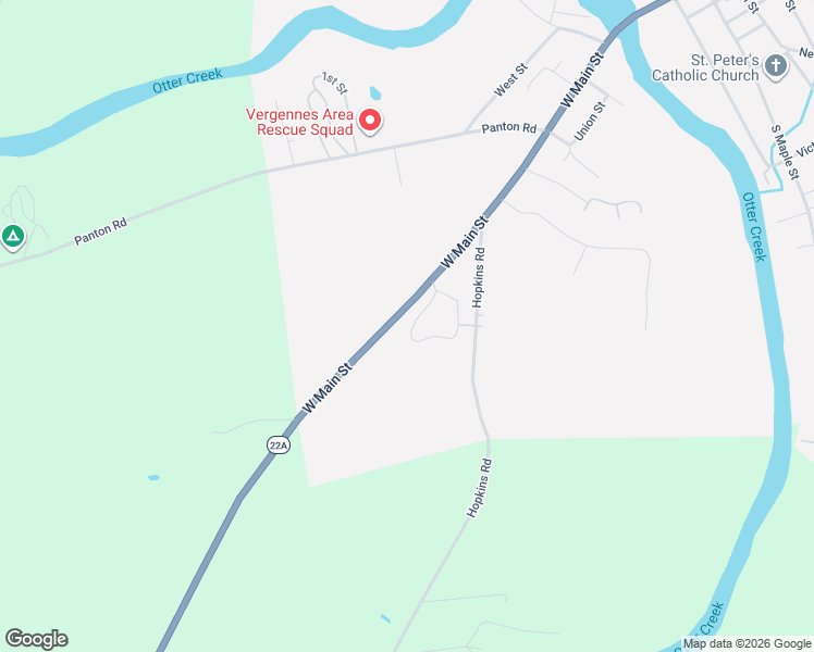 map of restaurants, bars, coffee shops, grocery stores, and more near 7 Country Commons in Vergennes