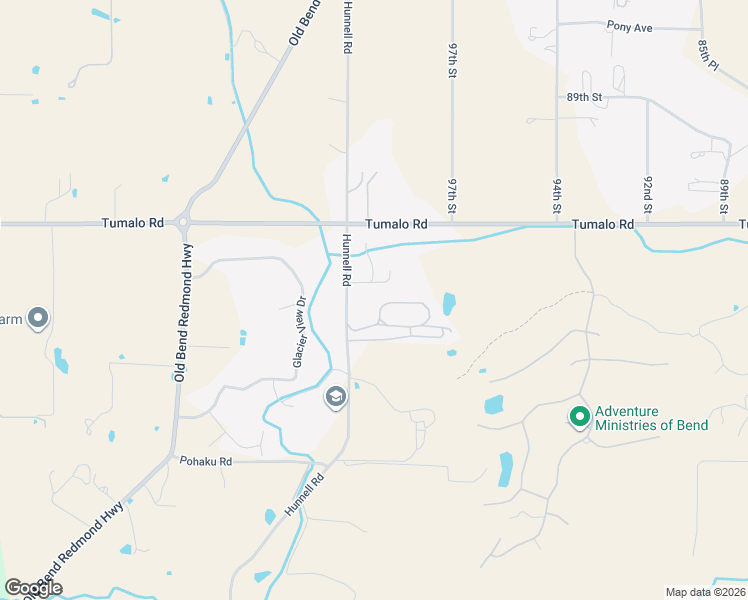 map of restaurants, bars, coffee shops, grocery stores, and more near 64900 Hunnell Road in Bend